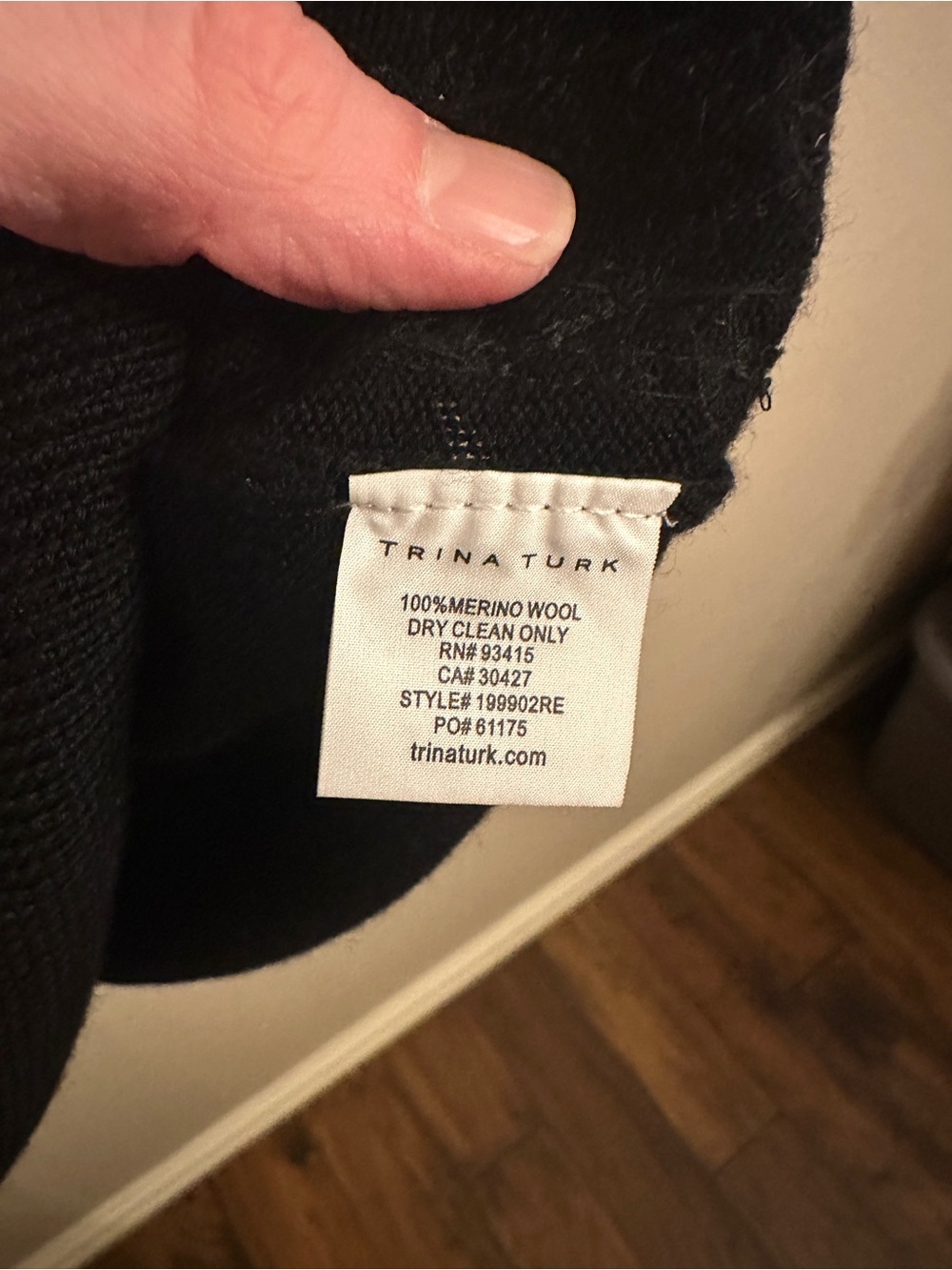 Trina Turk Sequin Merino Wool Tank Top Black Multi M - Picture 4 of 5